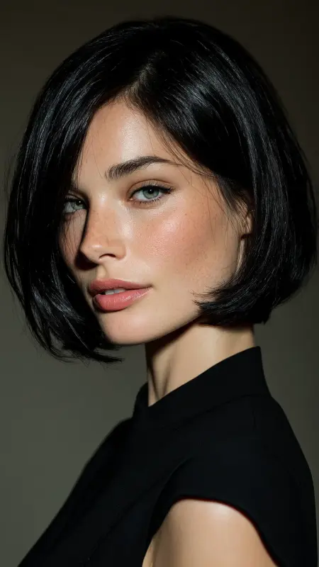 Polished Shoulder-Length Blunt Cut - Classy haircuts for women