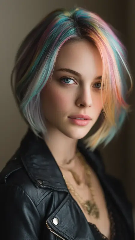 Kaleidoscope Chic: The Prism Bob - Prism Hair
