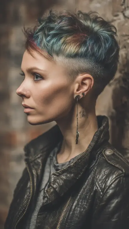 Kaleidoscope Cut with a Fade of Brilliance - Prism Hair