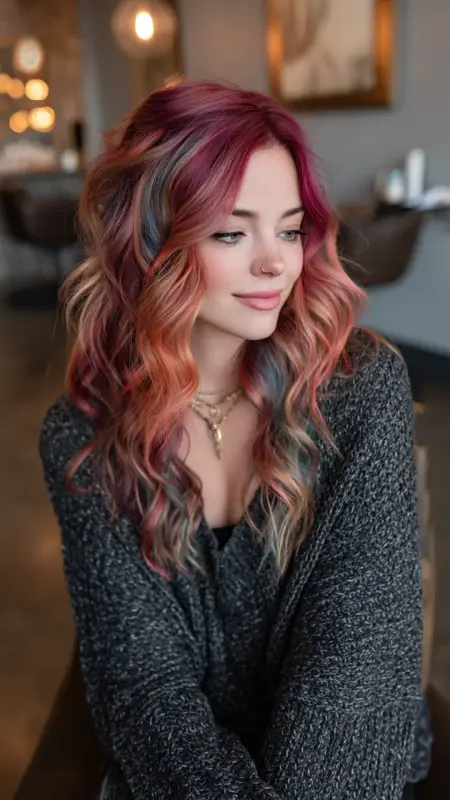 Kaleidoscope Waves: A Symphony of Colorful Locks - Prism Hair