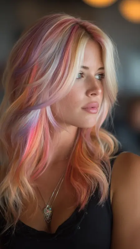 Whimsical Waves of Pastel Prism - Prism Hair