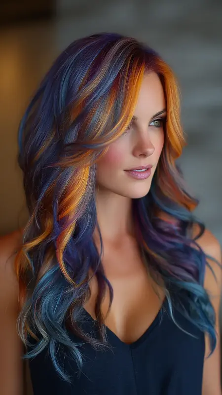 Spectrum Waves: Unleash Your Radiant Mane - Prism Hair