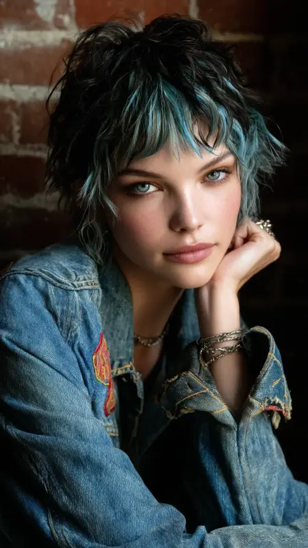 Electric Blue Shag: A Masterpiece of Color and Texture - Prism Hair