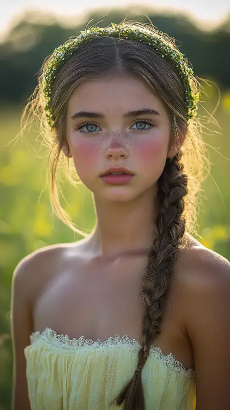 Enchanting Blossom Braid - Prom Hairstyles for Strapless Dresses