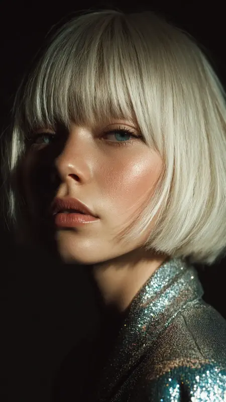 Retro Bob with Blunt Micro Fringe - Retro bob hairstyles