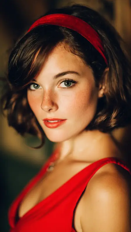 Retro Bob with Velvet Headband - Retro bob hairstyles