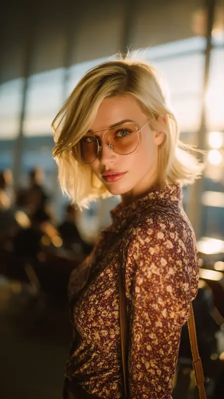 Retro Flip-Out Ends - Airport Hairstyles for Short Hair