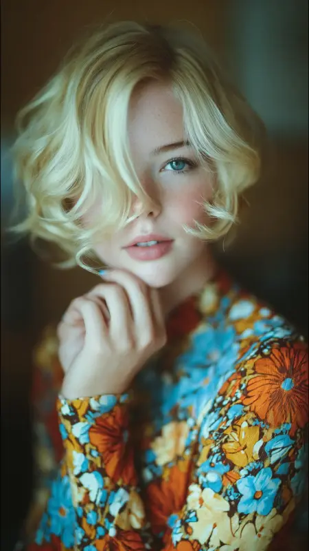 Romantic Bob with Flipped Ends - Digital Perm