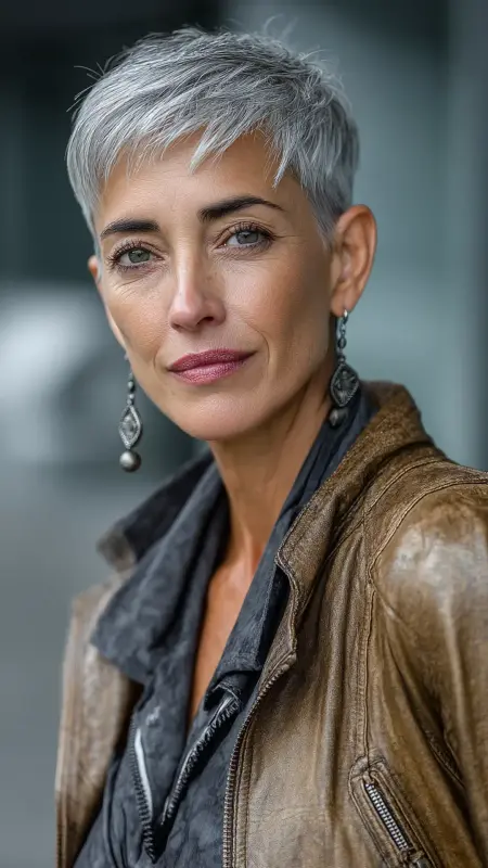 Sassy Cropped Pixie - pixie haircuts for women over 60