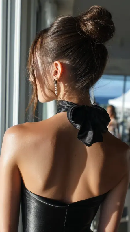 Sculpted Top Knot - Glass Hair