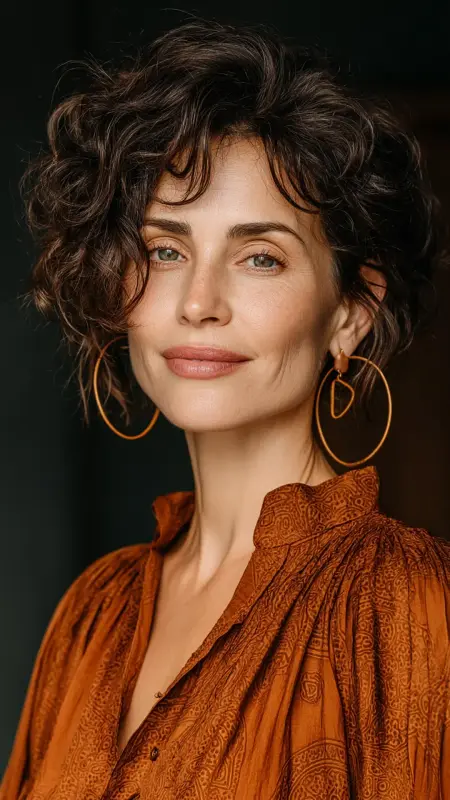 Shag with Curly Layers - Shaggy Hairstyles For Women Over 50