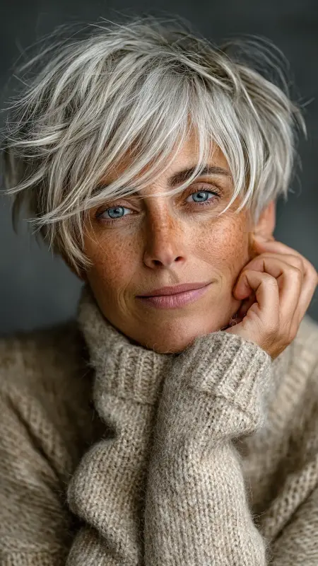 Shaggy Pixie Cut - Shaggy Hairstyles For Women Over 50