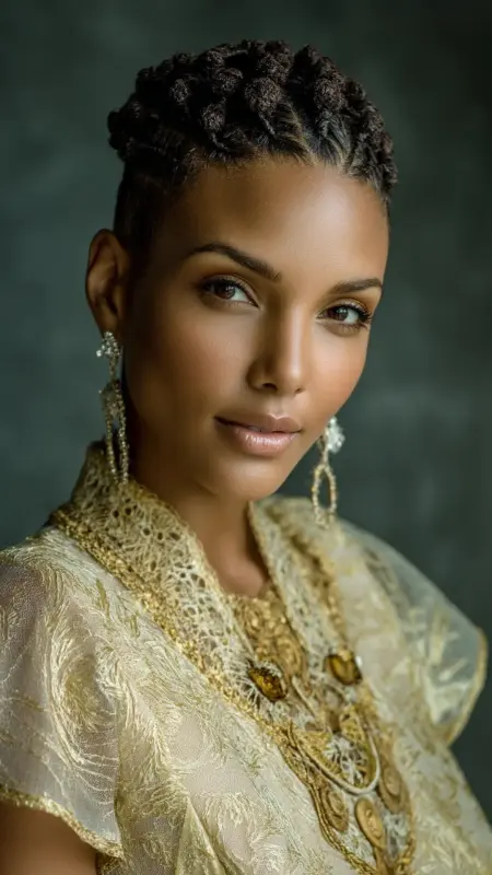 Short Crochet Cornrow Crown - short crochet hairstyles