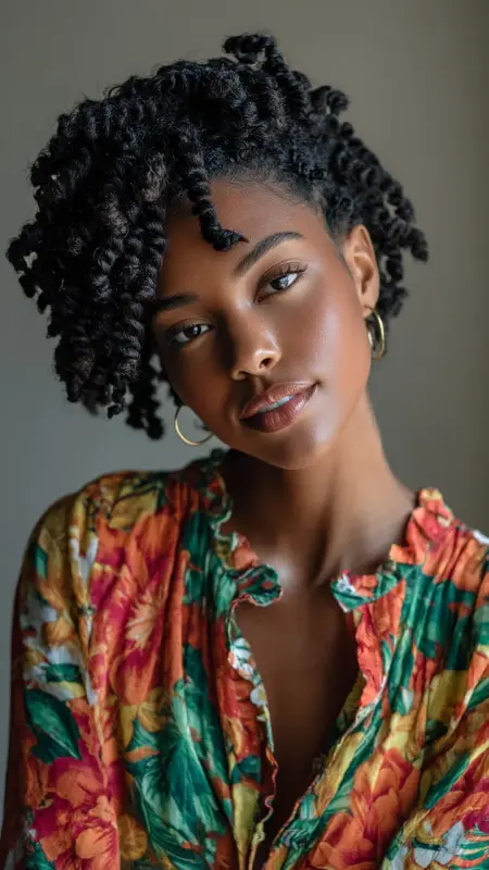 Short Crochet Twist-Out - short crochet hairstyles