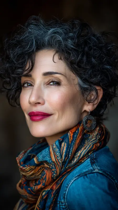 Short Curly Layers - Short Layered Hairstyles For Older Women