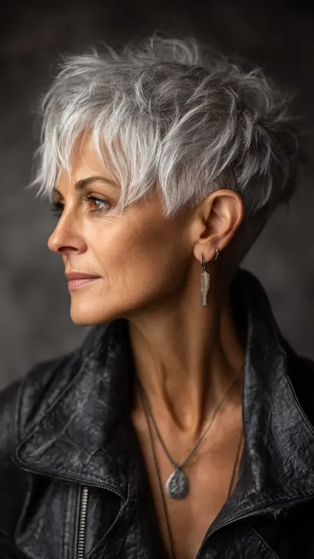 Short Razor-Cut Layers - Short Layered Hairstyles For Older Women