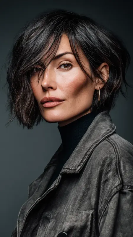 Shoulder-Length Cut with Soft Undercut -  medium length hair for women over 50 