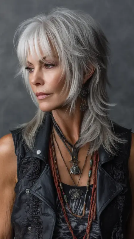 Shoulder-Length Razor Cut - Shoulder Length Haircuts For Older Women