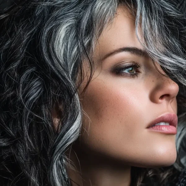 25 Ways Silver Highlights on Dark Hair Can Transform Your Look!