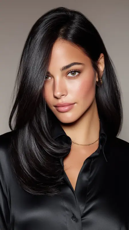 Sleek Butterfly Layers with Deep Side Part - Butterfly Layers