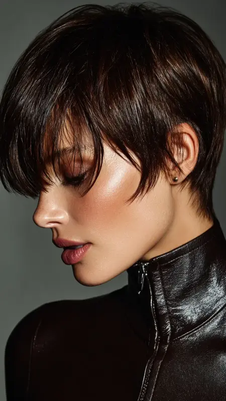 Sleek Pixie Cut - Glass Hair
