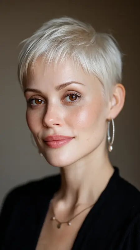 Sleek Polished Pixie - Pixie Haircuts For Fine Hair