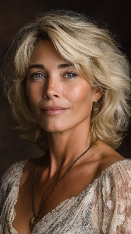 Soft Feathered Shag - Shaggy Hairstyles For Women Over 50