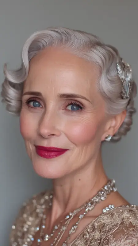 Soft Finger Waves - Hairstyles for 80 year old women