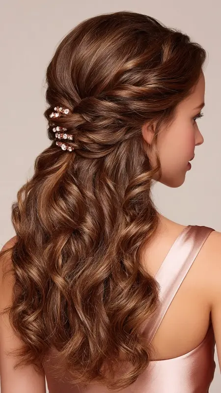 Soft Glam Half-Up Perm - Digital Perm