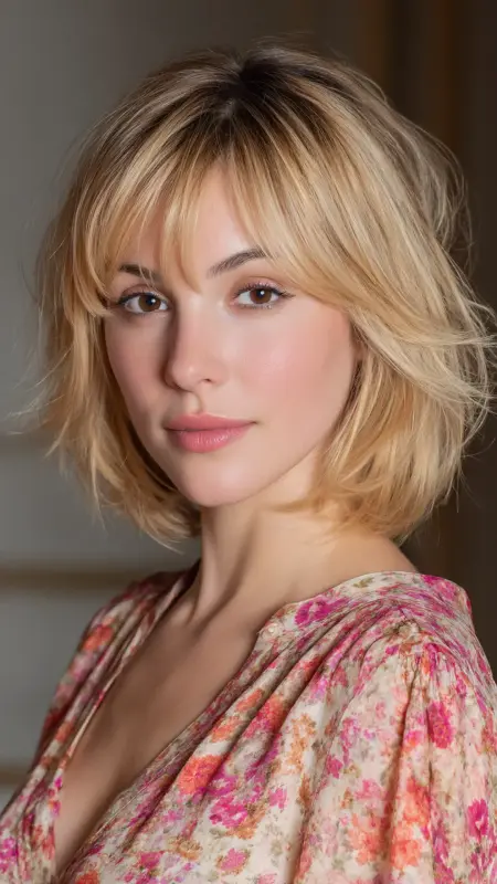 Soft Layered Bob - 50s bob