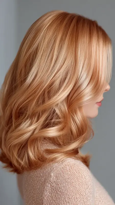 Soft Rose Gold Tint - Hair color ideas for women over 50