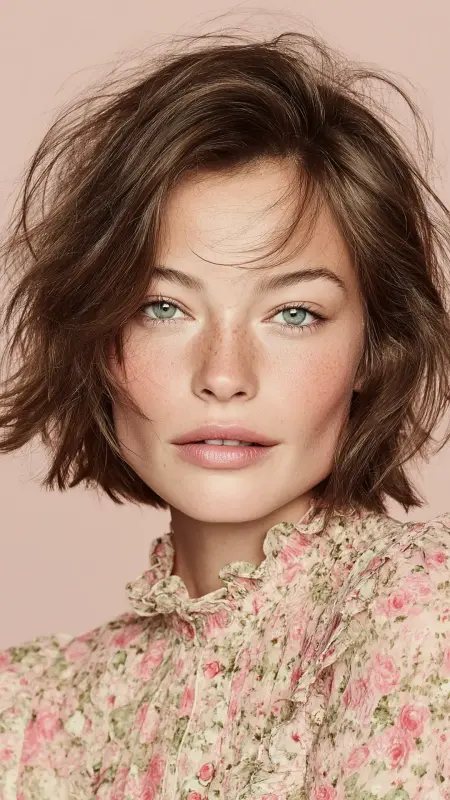 Stacked Bob with Airy Wispy Ends - Stacked Bob Haircut For Fine Hair