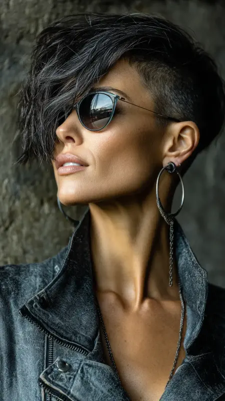 Stacked Inverted Bob with Hidden Undercut -  Inverted Bob Haircuts For Fine Hair 