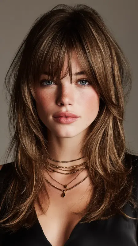 Straight Hair with Face-Framing Layers - Straight Hairstyles