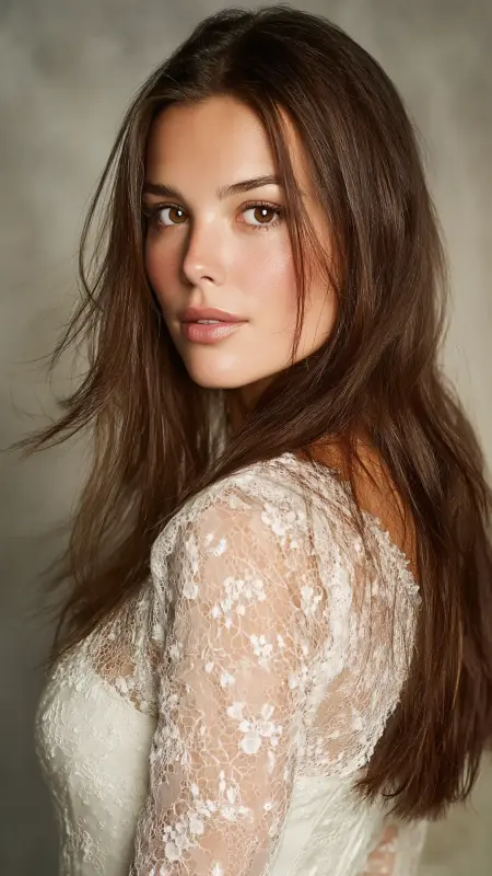 Straight Hair with Feathered Ends - Straight Hairstyles