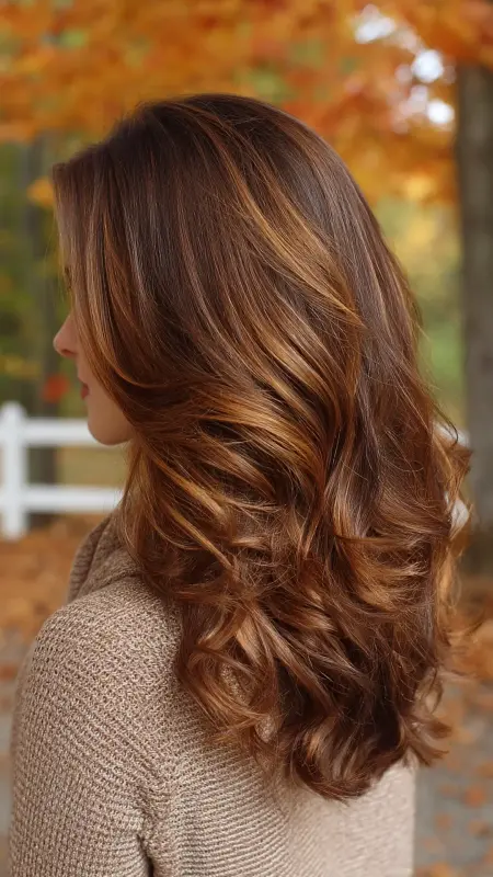 Subtle Auburn Balayage - Low maintenance hair color