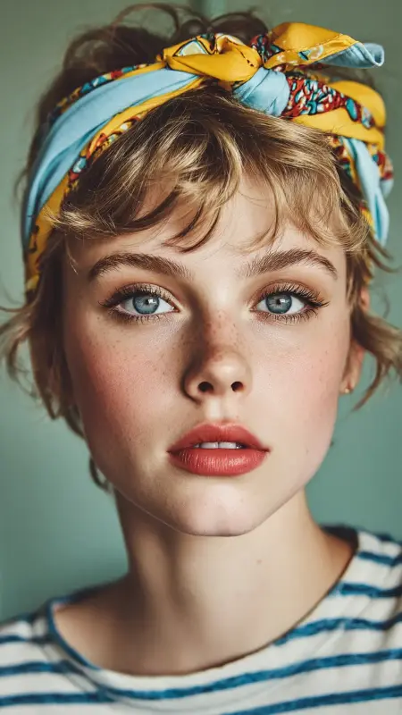 Vibrant Summer Flair: The Short Blonde Halo - Summer hairstyles for short hair