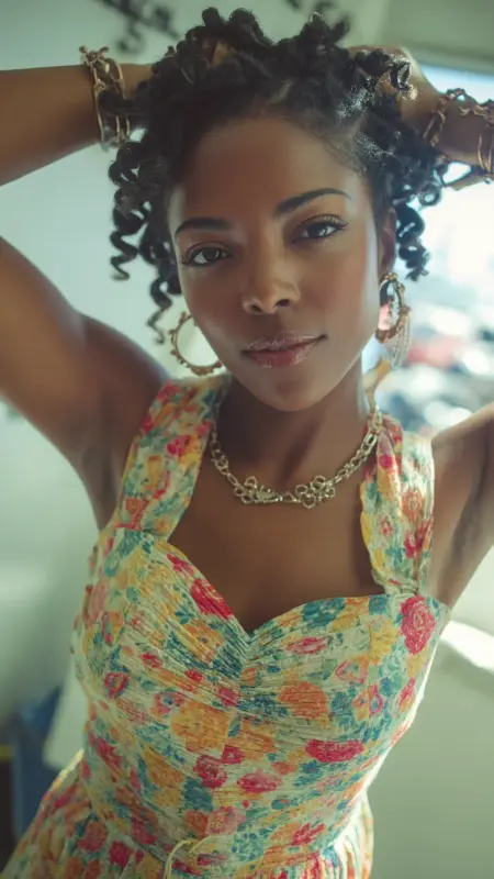 Spirited Twists and Summer Curls - Summer hairstyles for short hair