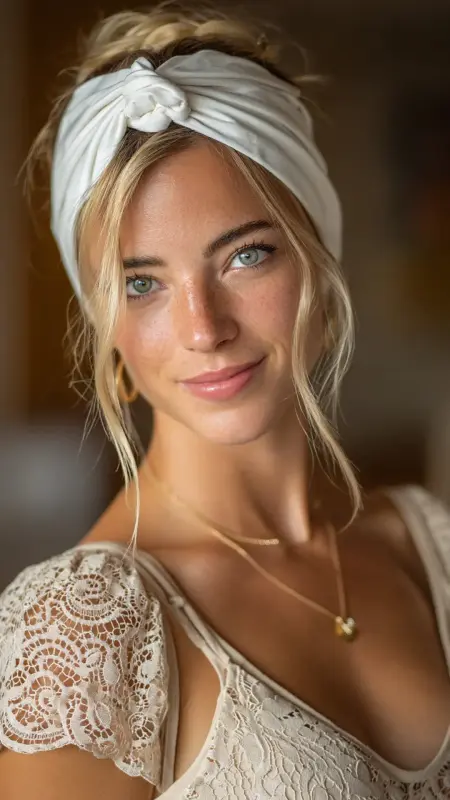 Sun-Kissed Elegance: The Breezy Blonde Updo - Summer hairstyles for short hair