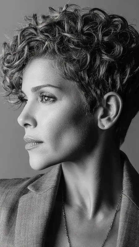 Tapered Curly Cut - Hairstyles For Women Over 60 With Curly Hair