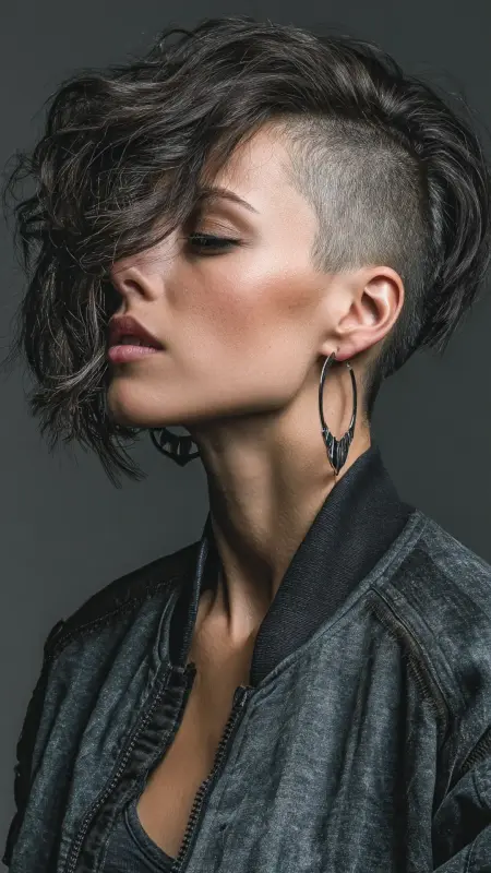 Tapered Inverted Bob with Shaved Nape -  Inverted Bob Haircuts For Fine Hair 