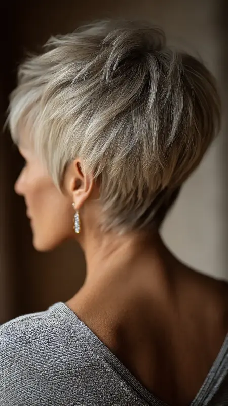Tapered Neck-Length Cut - Hairstyles for women over 70 with fine hair