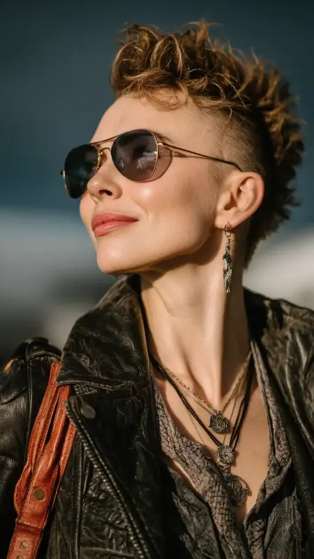 Textured Faux Hawk - Airport Hairstyles for Short Hair