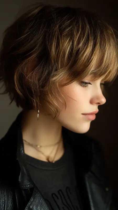 Textured Feathered Bob - Feathered Bob Hairstyles