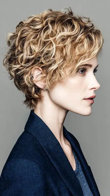 Textured Pixie Perm - Digital Perm