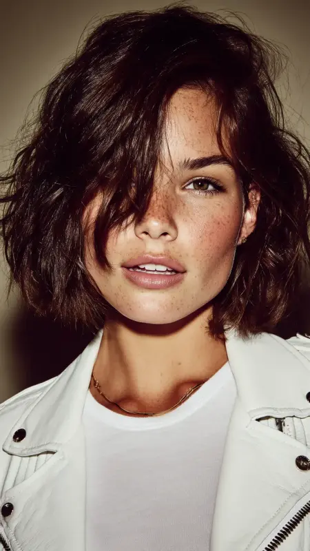 Textured Razor-Cut Bob - Retro bob hairstyles