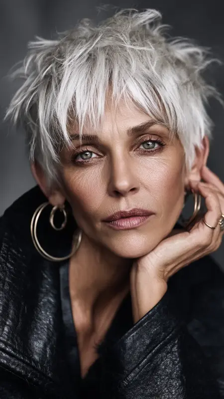 Textured Tousled Pixie - Pixie hairstyles for older women over 60