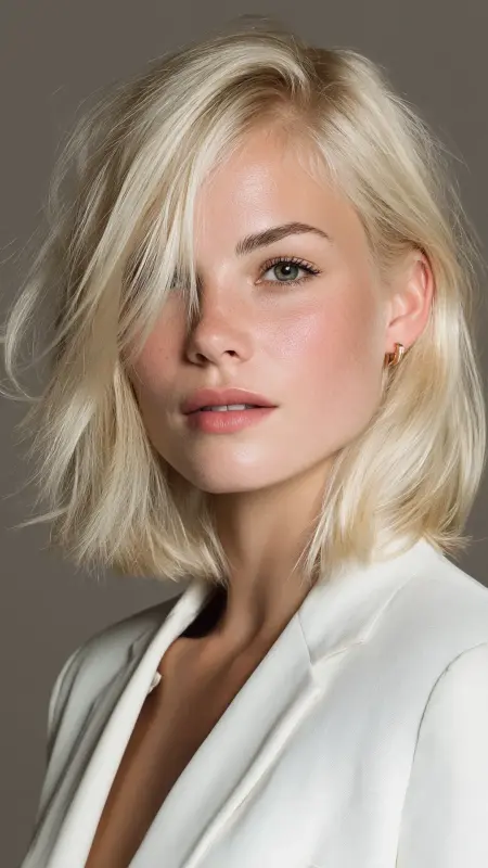 The Angled Lob - Sophisticated haircut
