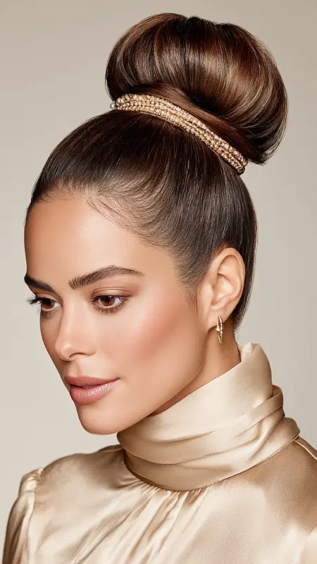 The Sophisticated Top Knot - Sophisticated haircut