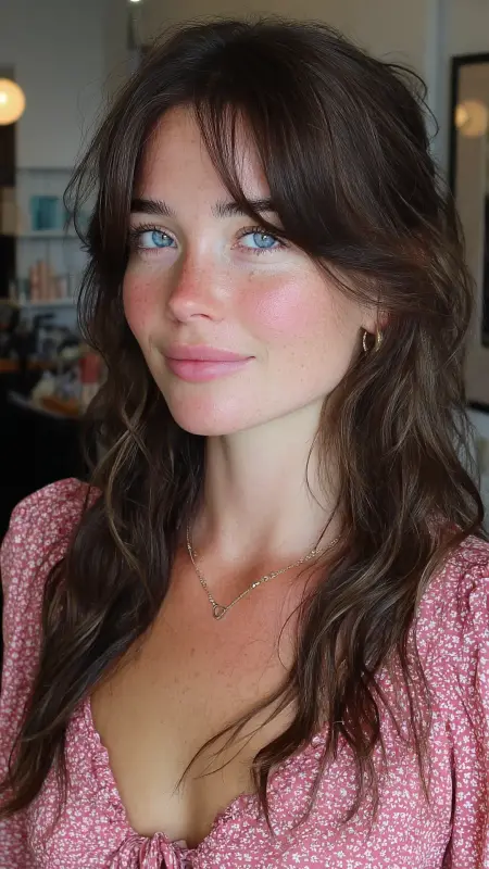 Timeless Curtain Bangs -  Timeless haircut 